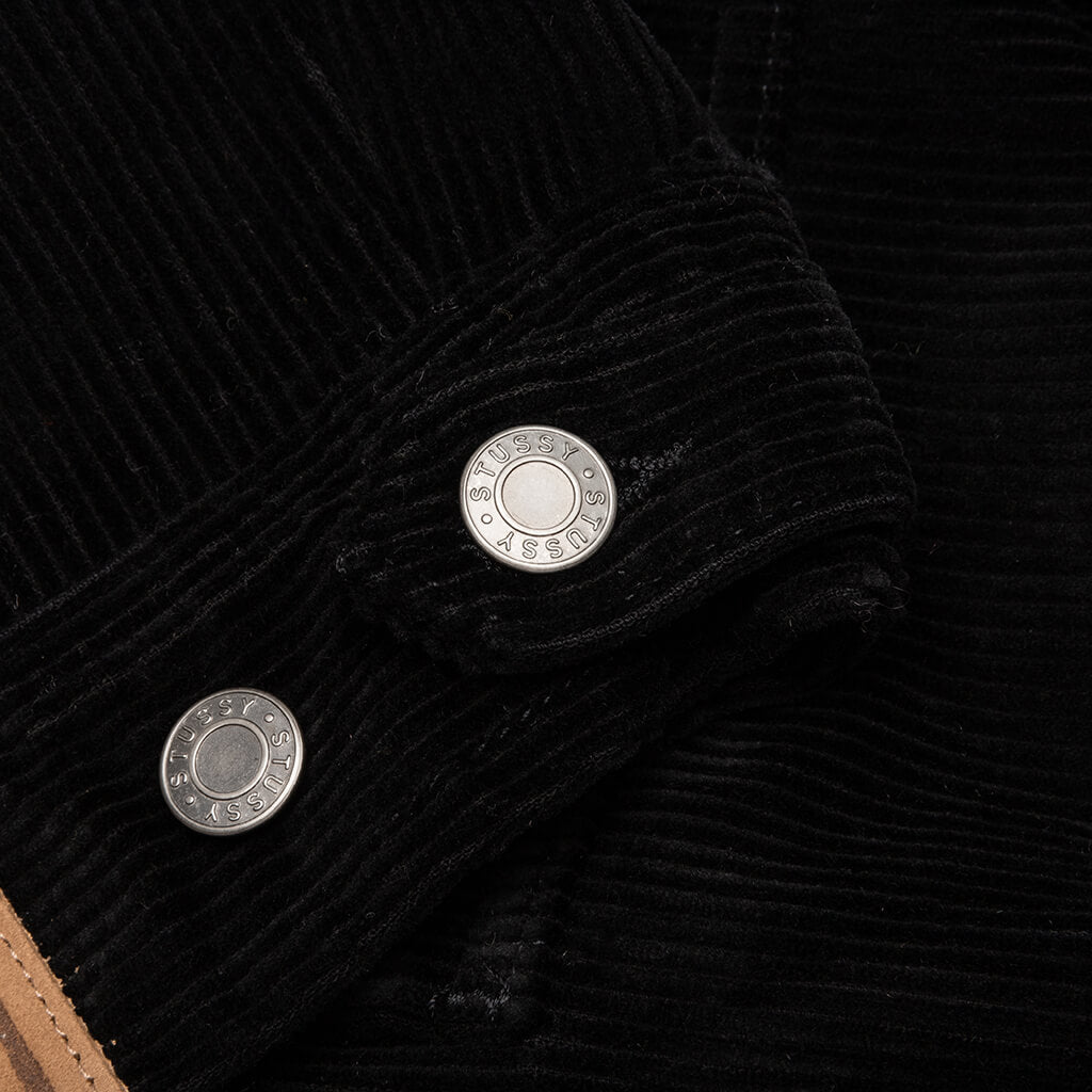 本日限定価格！stussy garage jacket corduroy L Corduroy Garage Jacket - Black – Feature
