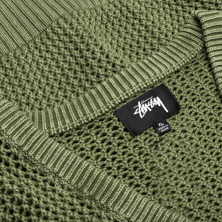 Loose Gauge Cardigan - Olive – Feature