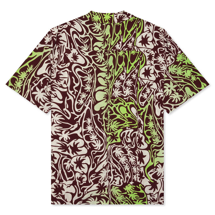 Psychedelic Palm Tree Shirt - Burgundy – Feature