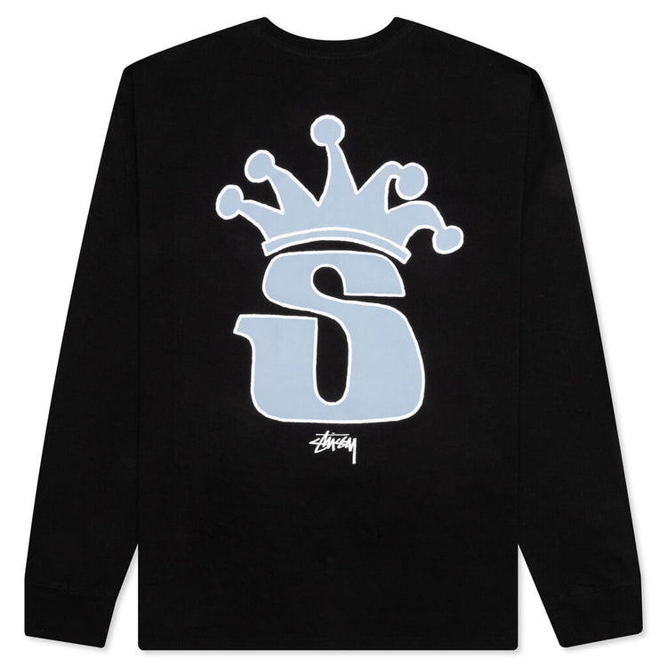 S Crown L/S Tee - Black – Feature
