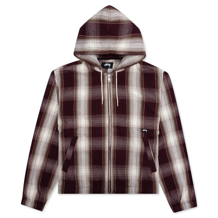 Stussy-Shadow-Plaid-Zip-Work- 