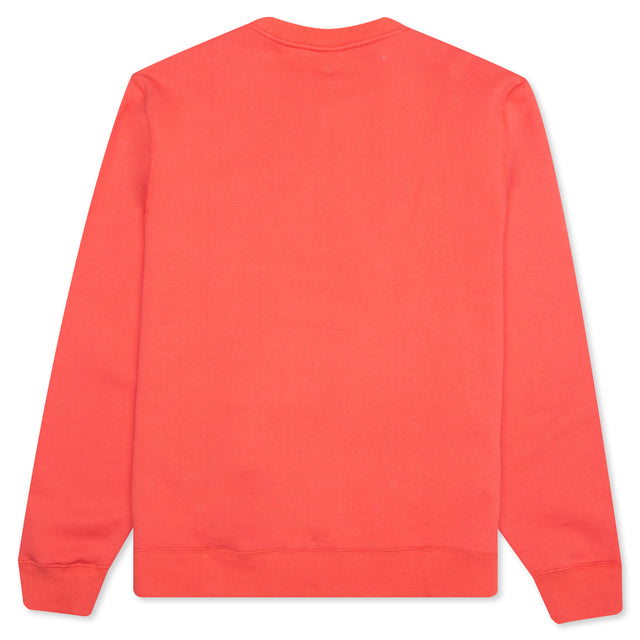 Smooth Stock Embroidered Crew - Pale Red – Feature