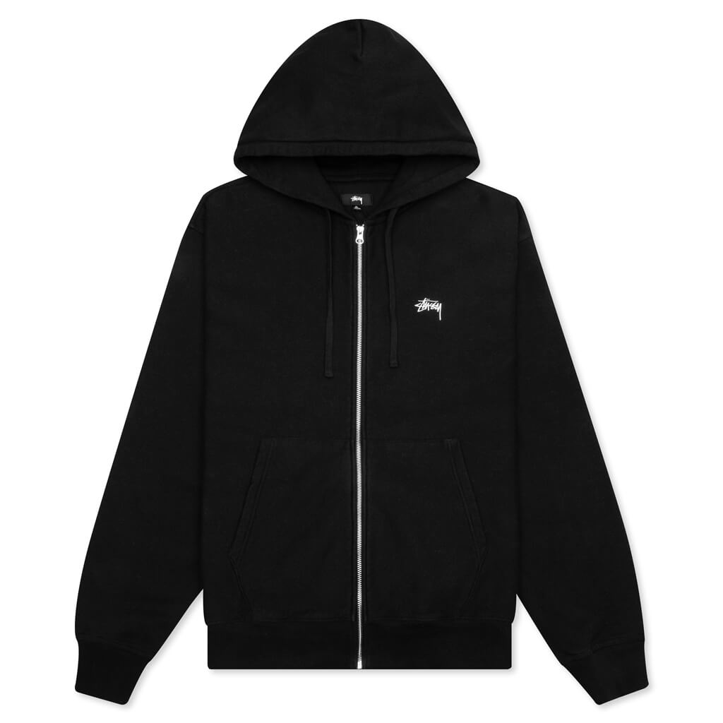 Stock Logo Zipper Hoodie - Black – Feature