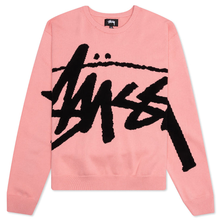 Stussy-Stock-Sweater---Pink- 