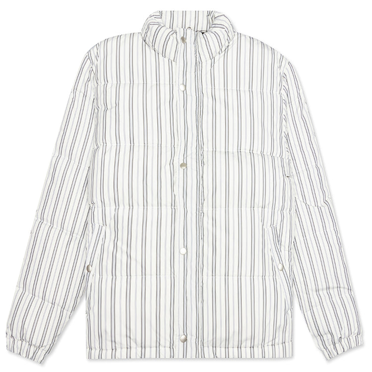 Stripe Down Puffer Jacket - Bone – Feature