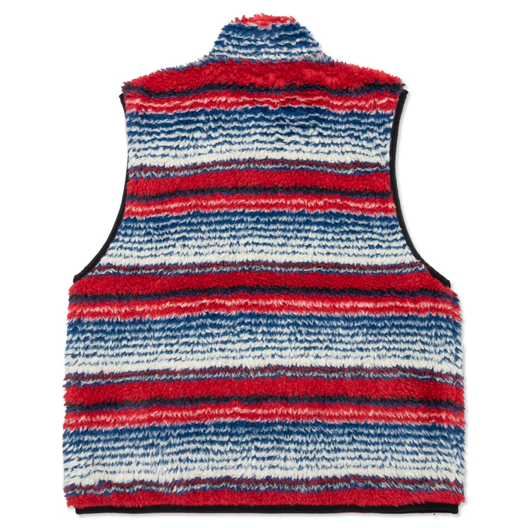 Striped Sherpa Vest - Multi – Feature