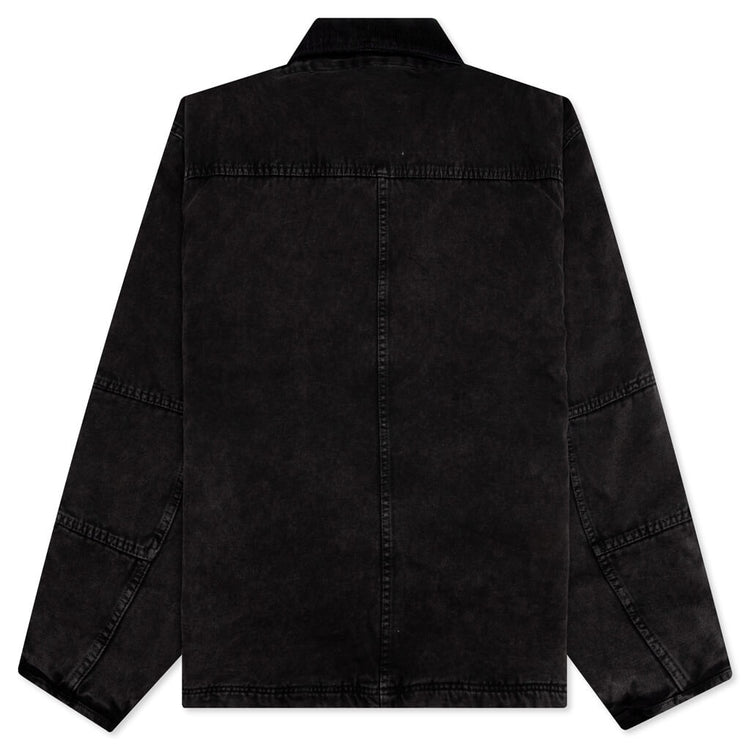 Washed Canvas Shop Jacket - Black – Feature