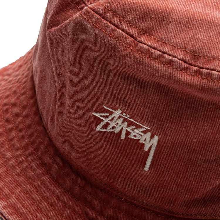 Washed Stock Bucket Hat - Rust – Feature display picture 1