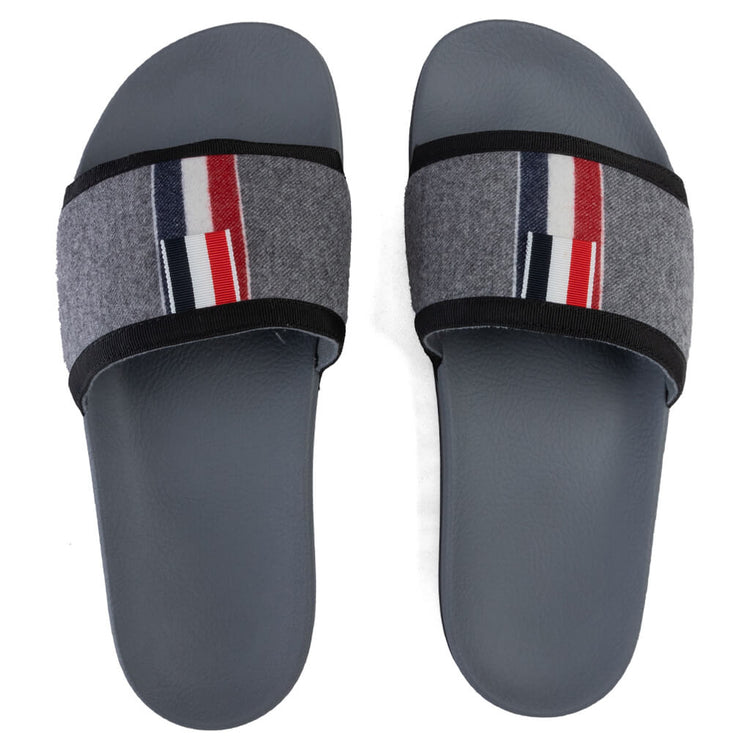 Slide Sandals Thom Browne Pool Slides Thom Browne Cable Knit  display picture 2