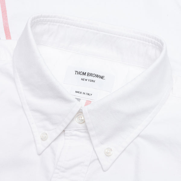 Solid Oxford Straight Fit Button Down L/S Shirt - White – Feature