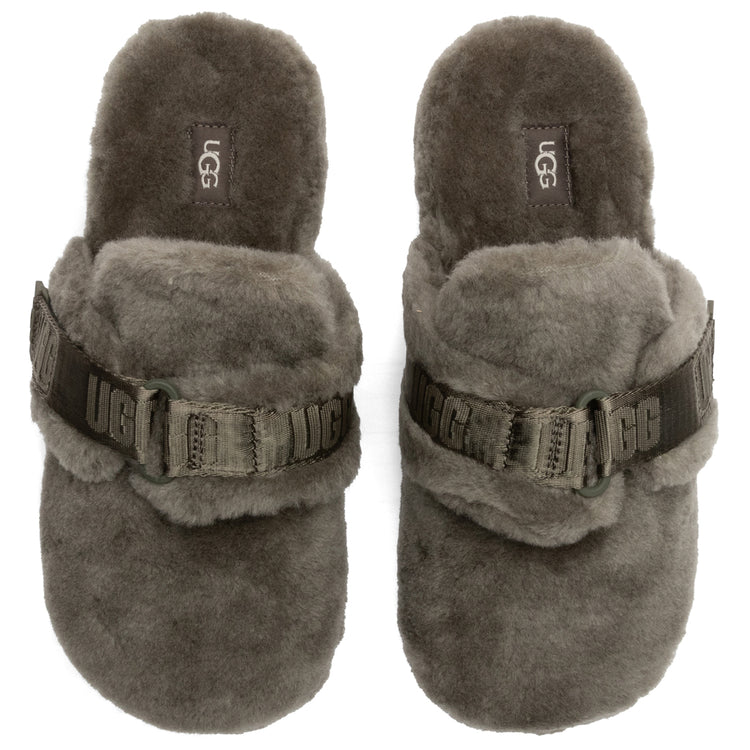 UGG Fluff It Slippers Burnt Olive Green Shearling Slide 1118150 Mens Size 10 Fluff It Slipper | UGG main image 4