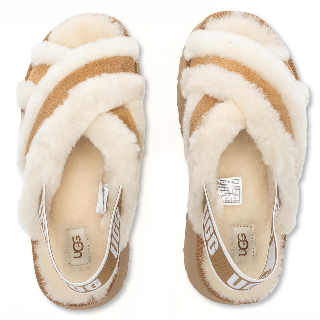靴 UGG disco cross slide/chestnut/23cm Women's Disco Cross Slide - Chestnut – Feature