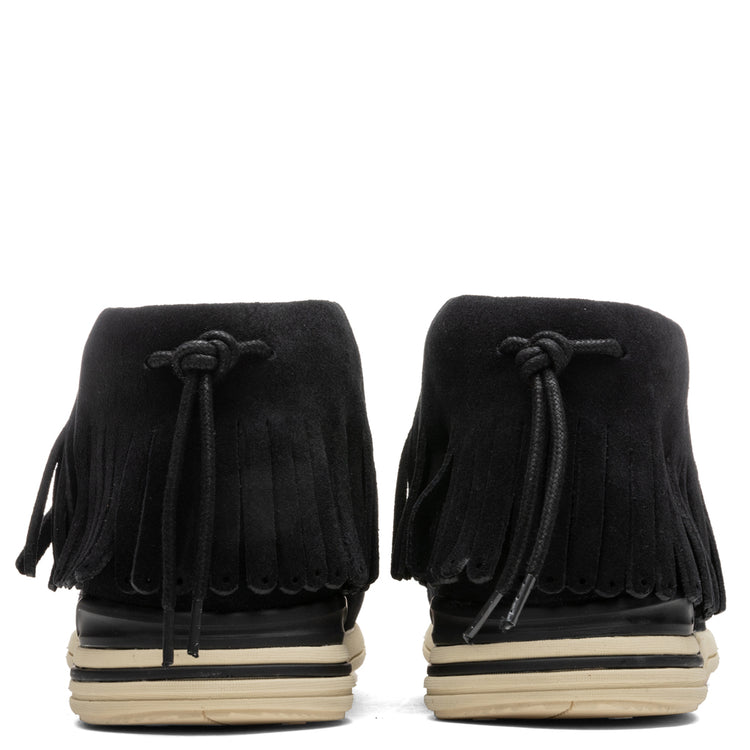 Visvim FBT Shaman-Folk | Black Suede Shoes for Sale | Feature