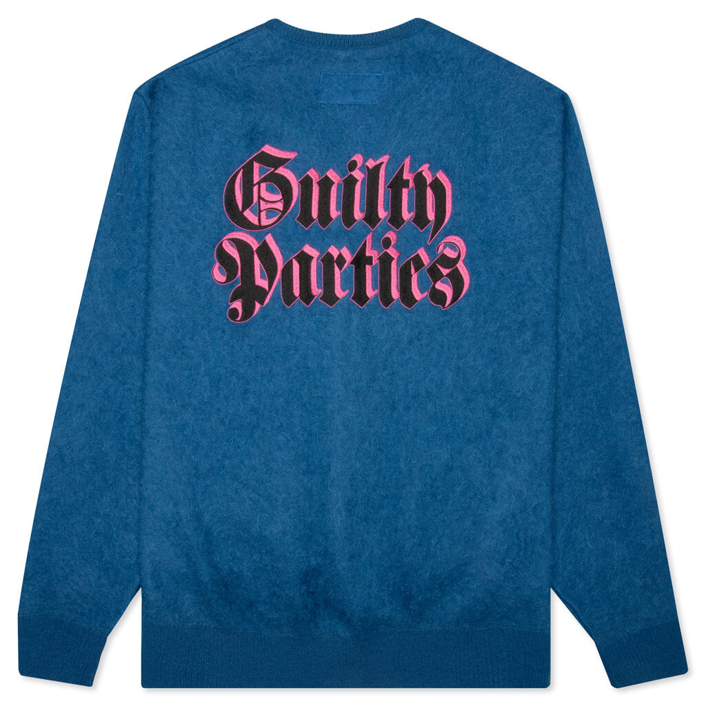 21ss WACKOMARIA MOHAIR SWEATER L-Blue 新品 WACKO MARIA ONLINE STORE