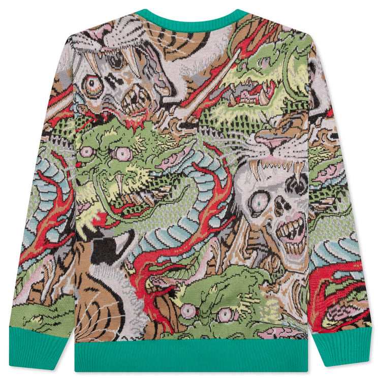 Tim Lehi Jacquard Cardigan Type-1 - Green – Feature