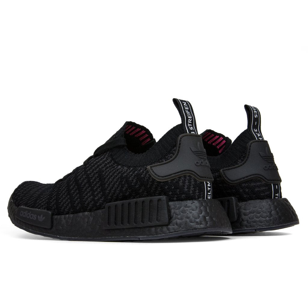 NMD_R1 STLT Primeknit - Black/Pink â Feature