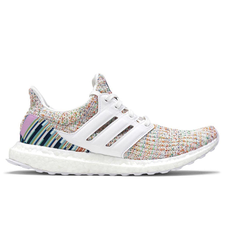 Women's Adidas Ultraboost 4.0 - White/White/Green