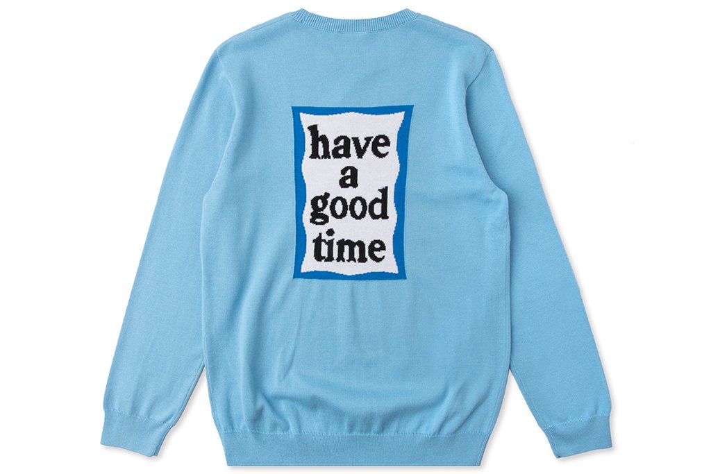 トップス  have a good time SUMMER KNIT L Originals x Have A Good Time Summer Knit - Clear Blue – Feature