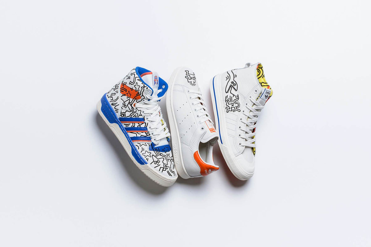 Originals x Keith Haring Rivalry Hi - Crystal White/Blue/Core 