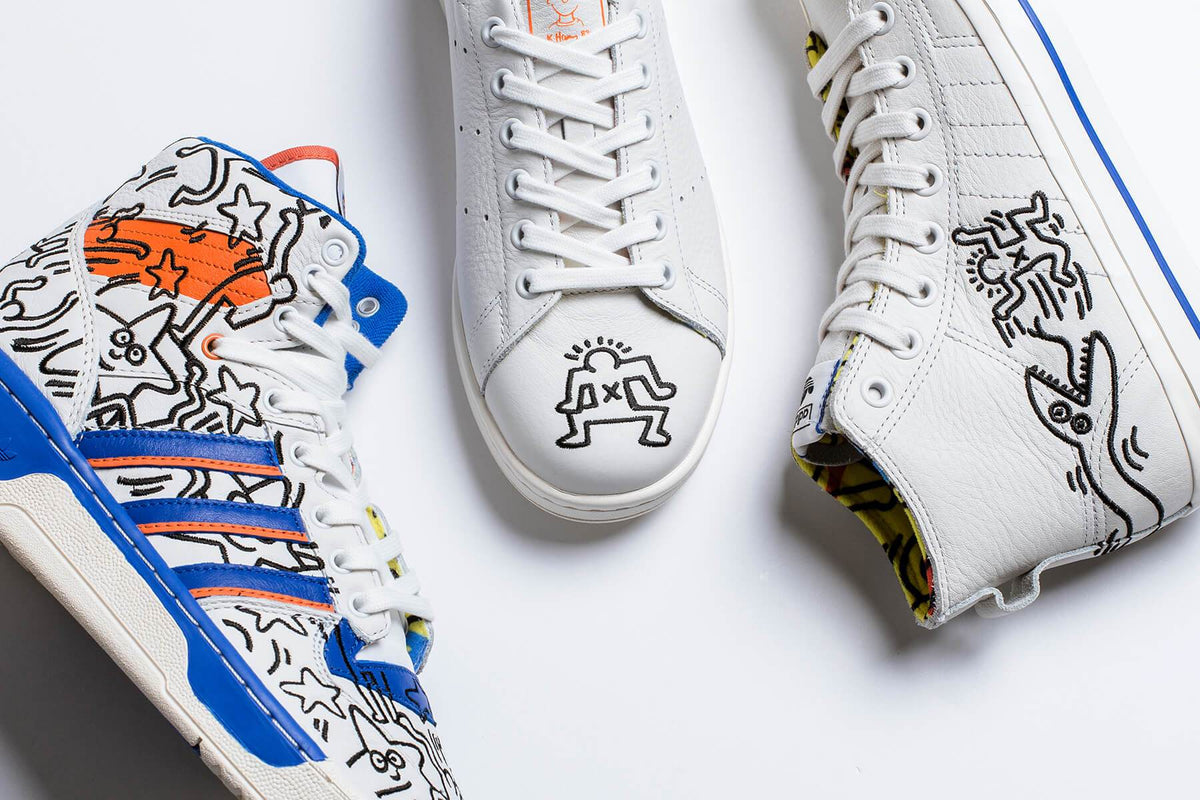 Originals x Keith Haring Rivalry Hi - Crystal White/Blue/Core 