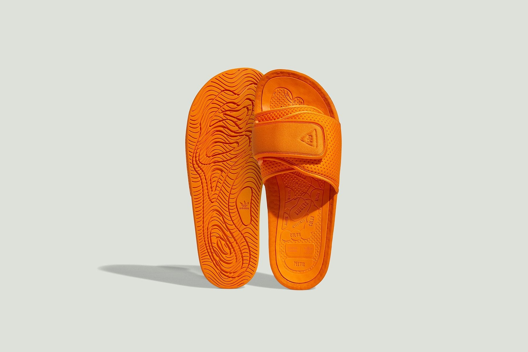 Adidas Originals x Pharrell Williams Boost Slide - Bright Orange
