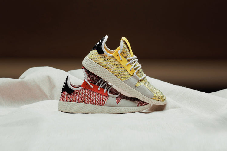 Red Adidas x Pharrell Williams Tennis HU V2 â Feature