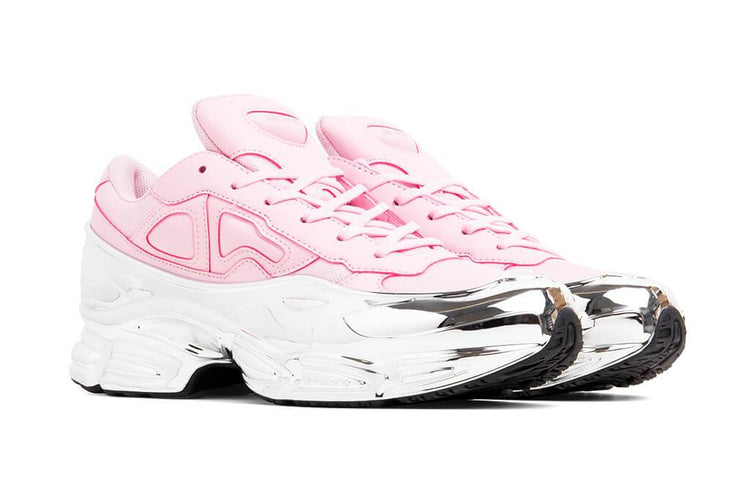raf simons ozweego pink silver