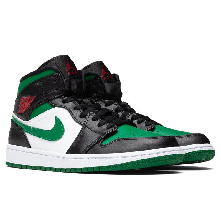jordan 1 mid green black red
