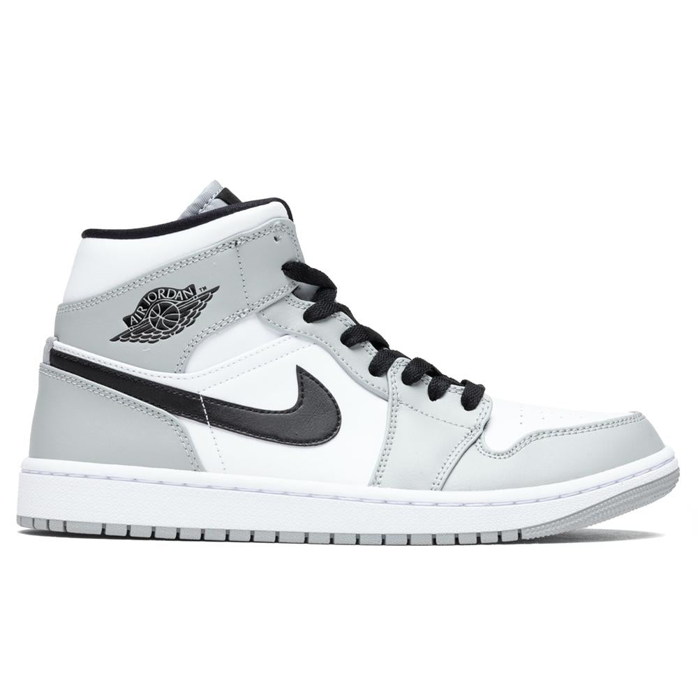 Air Jordan 1 Mid - Light Smoke Grey/Black/White â Feature