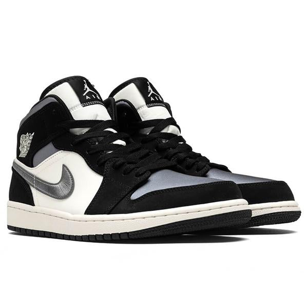 Air Jordan 1 Mid SE - Black/Smoke Grey/Sail – Feature