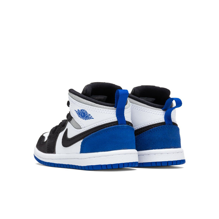 Nike Air Jordan 1 Mid SE in White/Hyper Royal GOAT Certified Air Jordan 1 AJ1 Mid SE White Hyper Royal Black Shoes 852542  main image 2