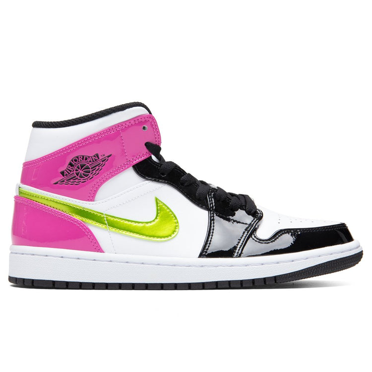 Air Jordan 1 Mid SE - White/Cyber/Active Fuchsia/Black – Feature