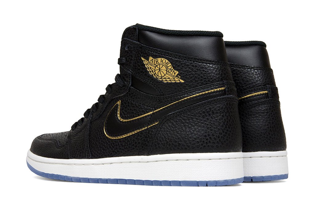 Air 1 Retro High OG 'LA' - Black/Metallic Gold/Summit White – Feature