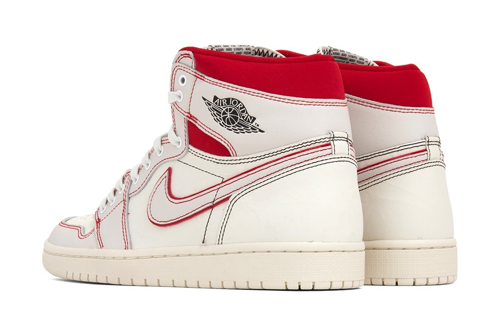 Air 1 Retro High OG - Sail/Black/Phantom/University Red â Feature