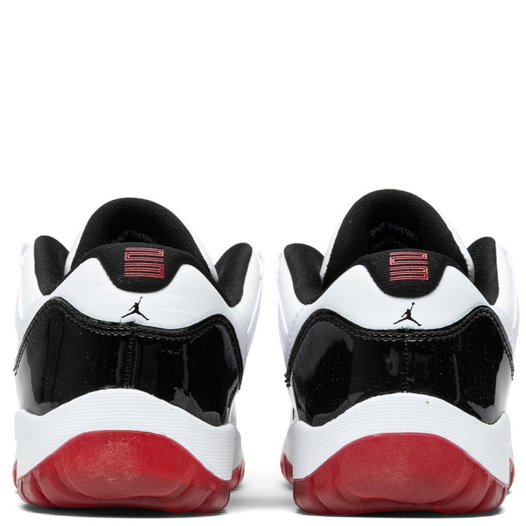 jordan 11 retro low red white black