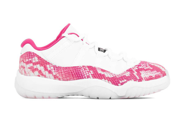 Wmns air jordan 11 retro shop low (white / watermelon - black)