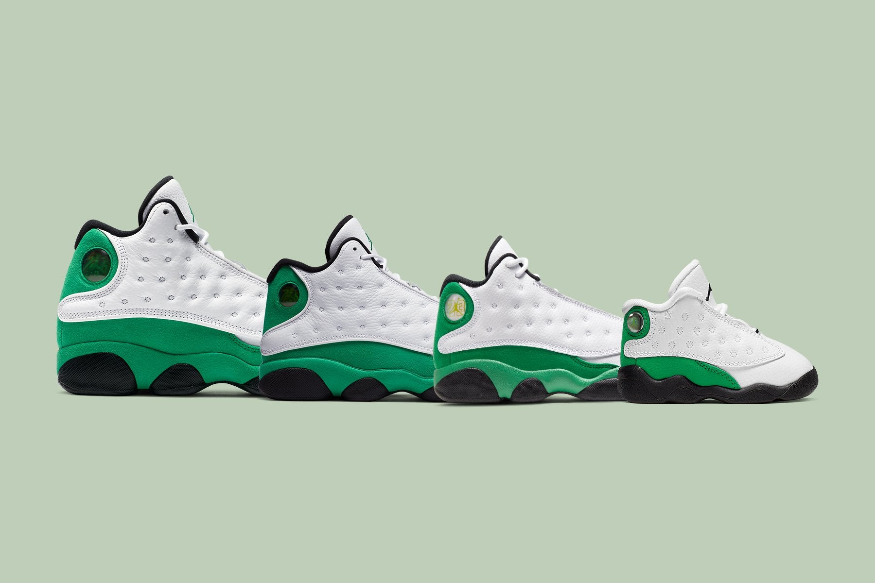 jordan 13 retro lucky green