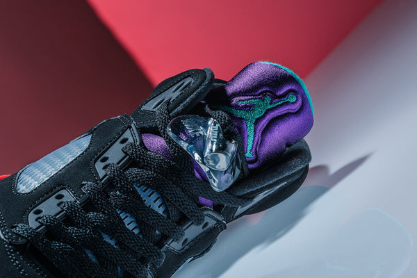 Nike Air Jordan Retro 5 V Top 3 What The Black Red Purple Grape Mens & Kids  Size