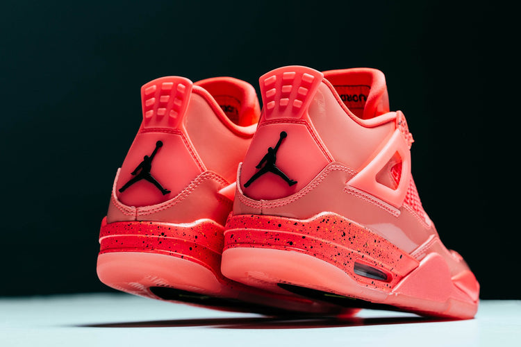 Women's Air Retro 4 NRG - Hot Punch/Black â Feature