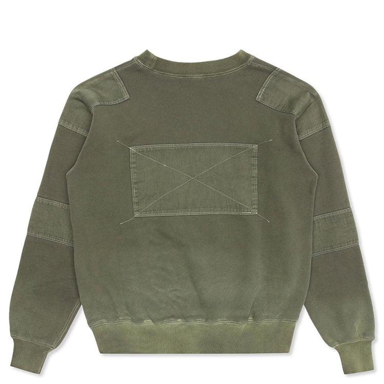 Bleach Patchwork Sweatshirt - Olive – Feature