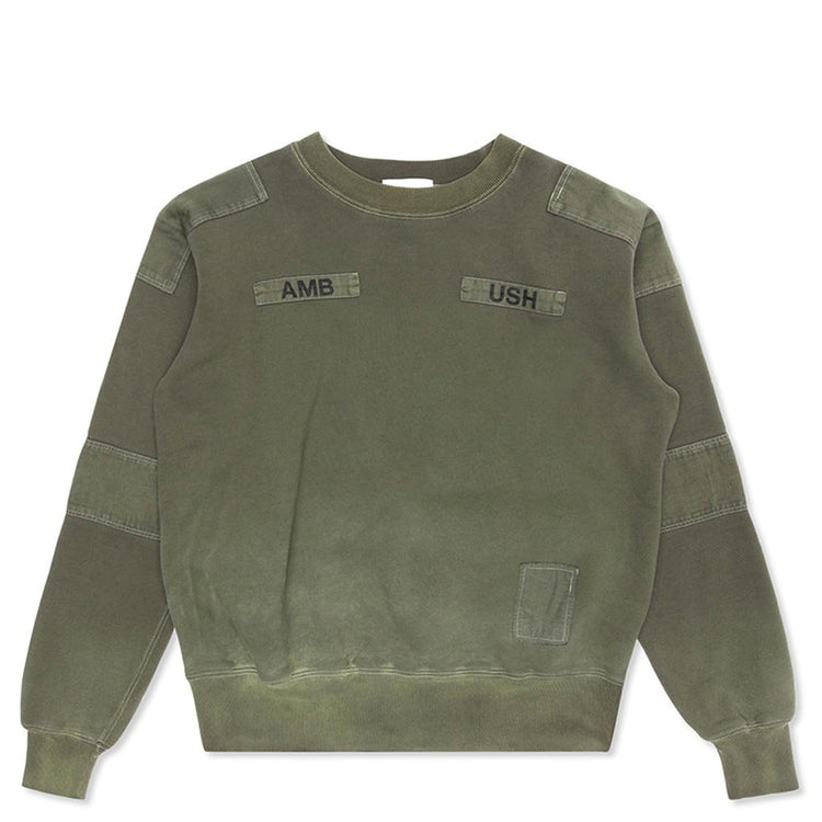 Bleach Patchwork Sweatshirt - Olive – Feature