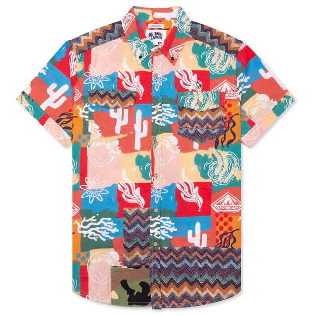 BB Axis S/S Woven - Deep Sea Coral – Feature