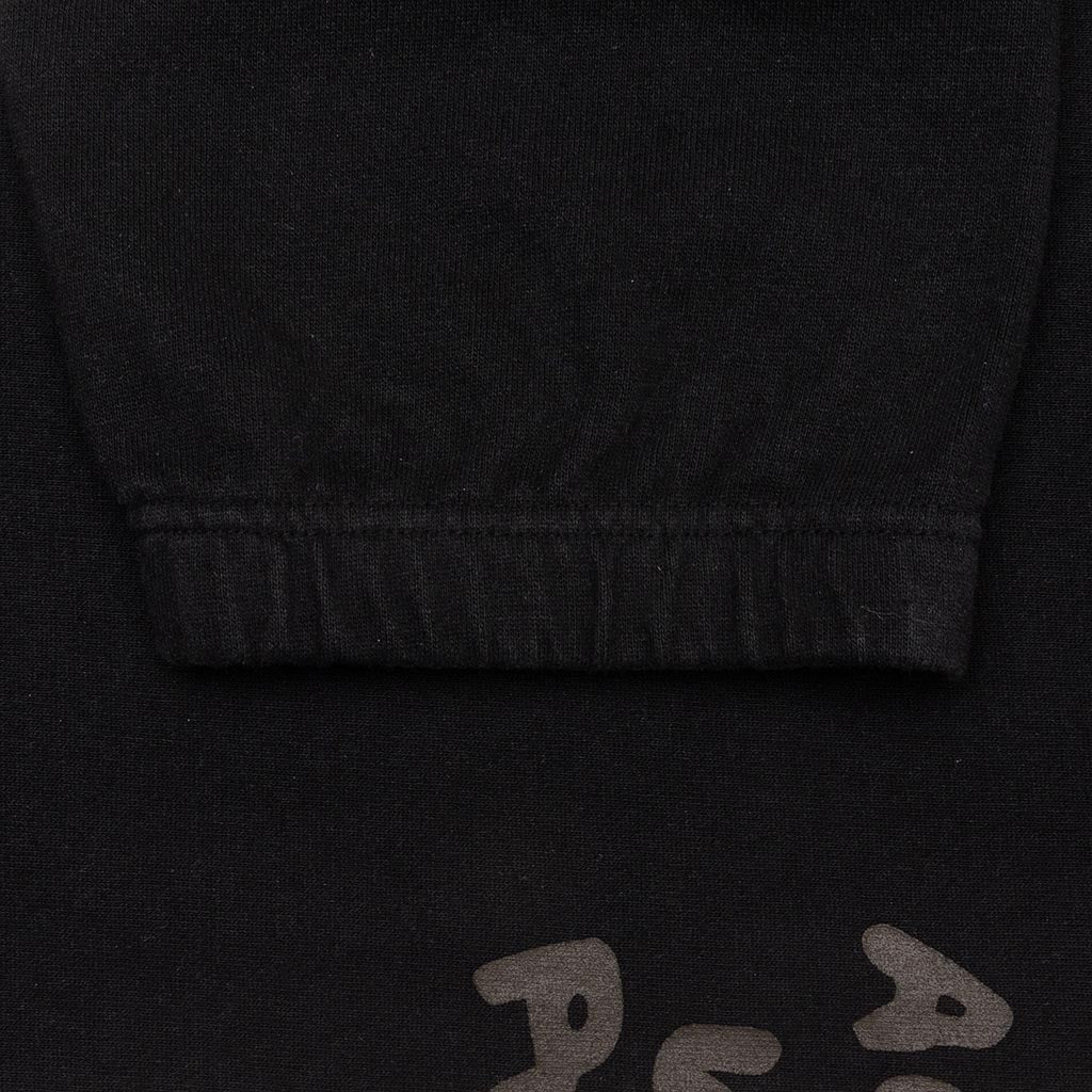Tonal Type Print Sweatpant - Black – Feature