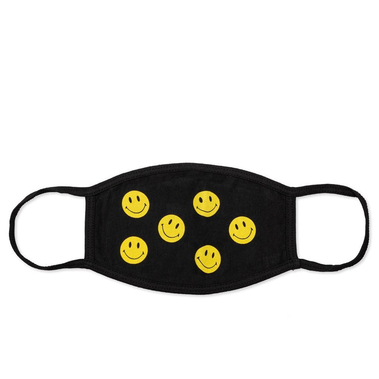 Chinatown Smiley Dots Face Mask - Black – Feature