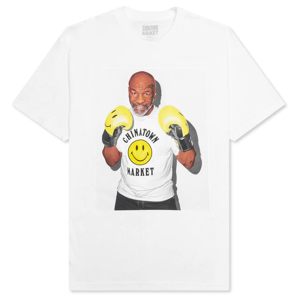 Chinatown x Mike Tyson Smiley Photo Tee - White