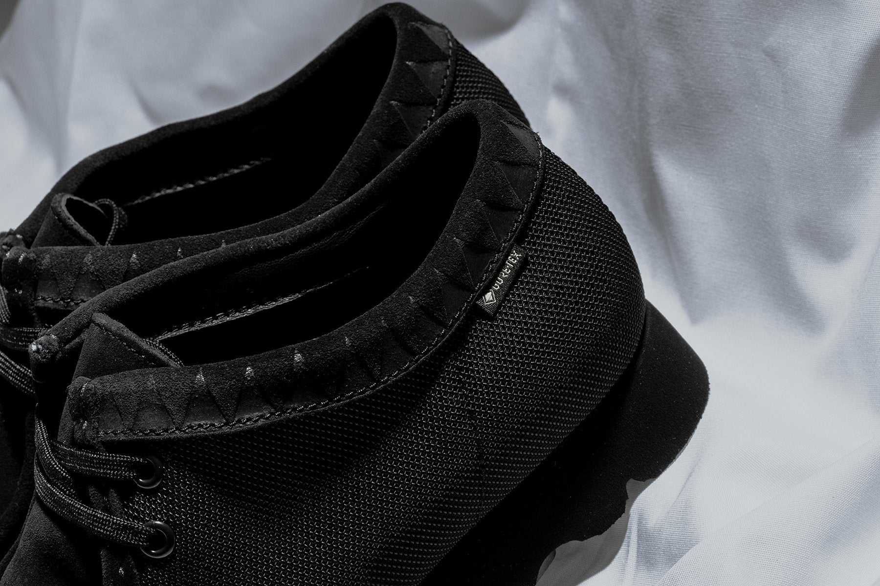 Clarks x Neighborhood Wallabee GTX - Black/Synthetic – Feature