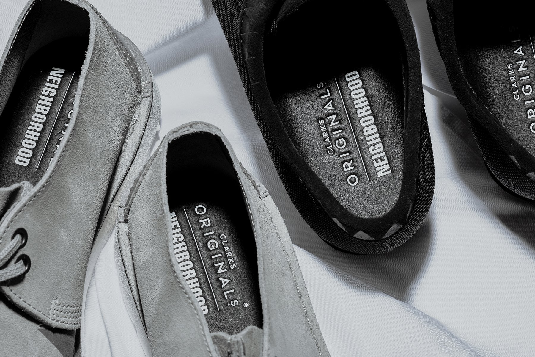 Clarks x Neighborhood Wallabee GTX - Black/Synthetic – Feature