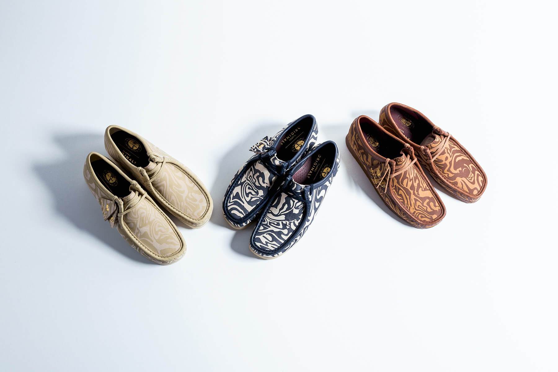 Clarks x Wutang WallabeeWW Lo - Navy/Multi – Feature