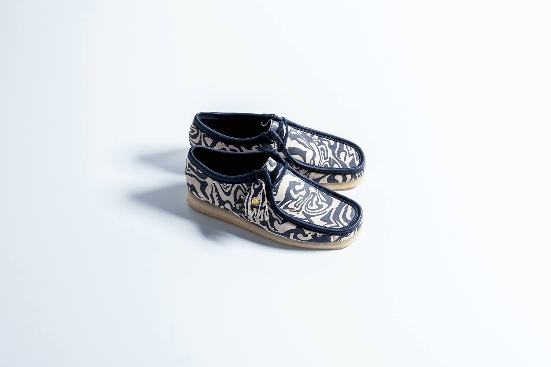 Clarks x Wutang WallabeeWW Lo - Navy/Multi – Feature