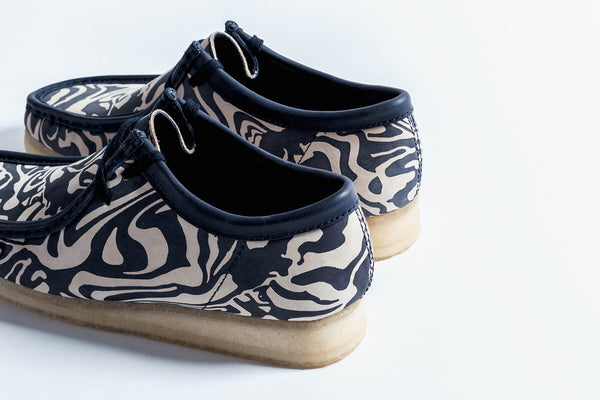 Wu Tang X Clarks Wallabee Navy Multi by Clarks Originals